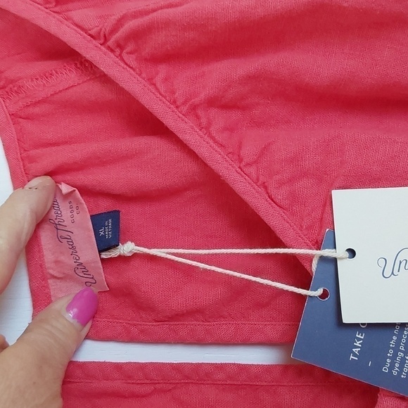 Universal Threads- Womens Red Linen Relaxed Romper SUMMER fun New! Sz.XL - Picture 10 of 10